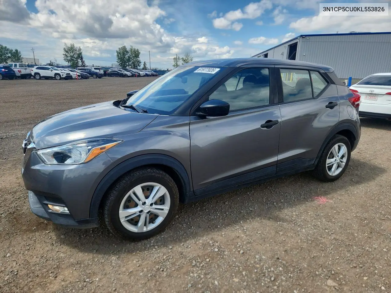 2019 Nissan Kicks S VIN: 3N1CP5CU0KL553826 Lot: 61977926