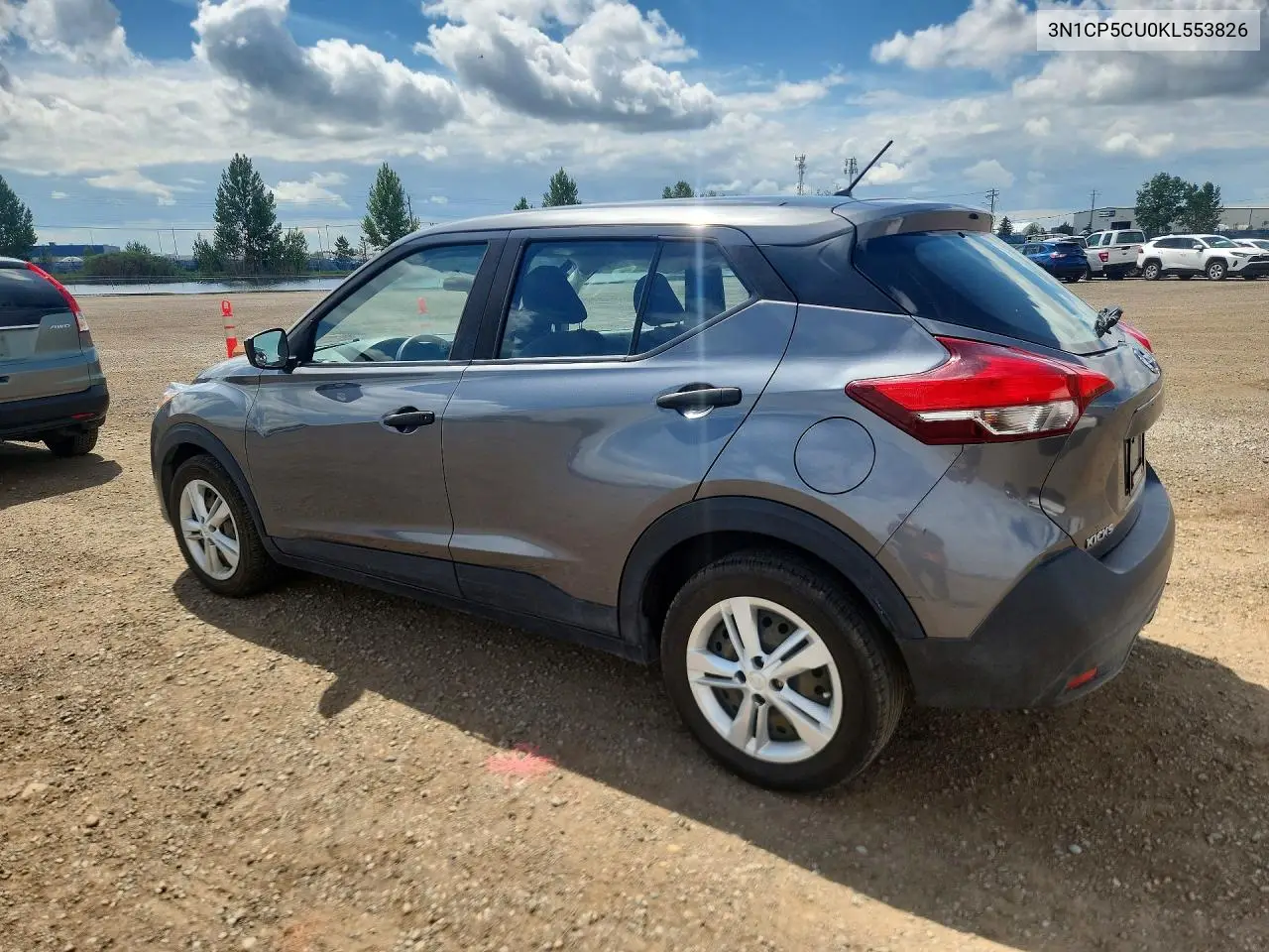 2019 Nissan Kicks S VIN: 3N1CP5CU0KL553826 Lot: 61977926