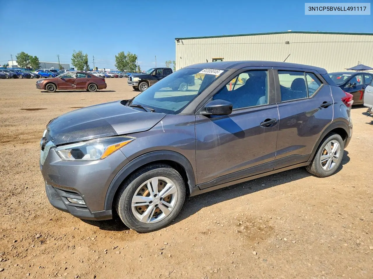 2020 Nissan Kicks S VIN: 3N1CP5BV6LL491117 Lot: 60389046