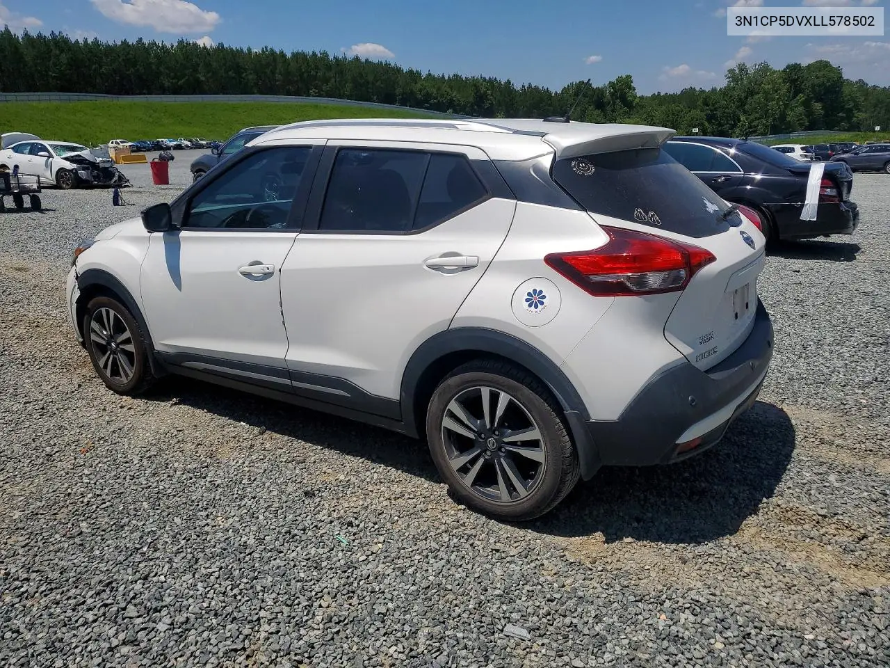 2020 Nissan Kicks Sr VIN: 3N1CP5DVXLL578502 Lot: 60597226