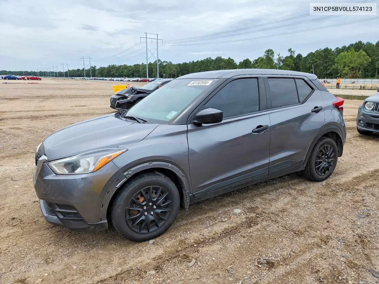 2020 Nissan Kicks S VIN: 3N1CP5BV0LL574123 Lot: 60782806