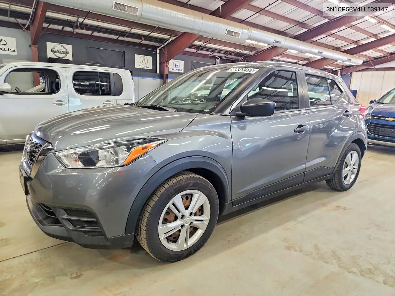 2020 Nissan Kicks S VIN: 3N1CP5BV4LL539147 Lot: 61329486