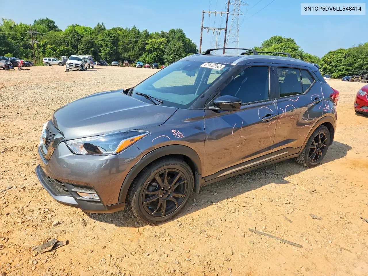 2020 Nissan Kicks Sr VIN: 3N1CP5DV6LL548414 Lot: 61520906