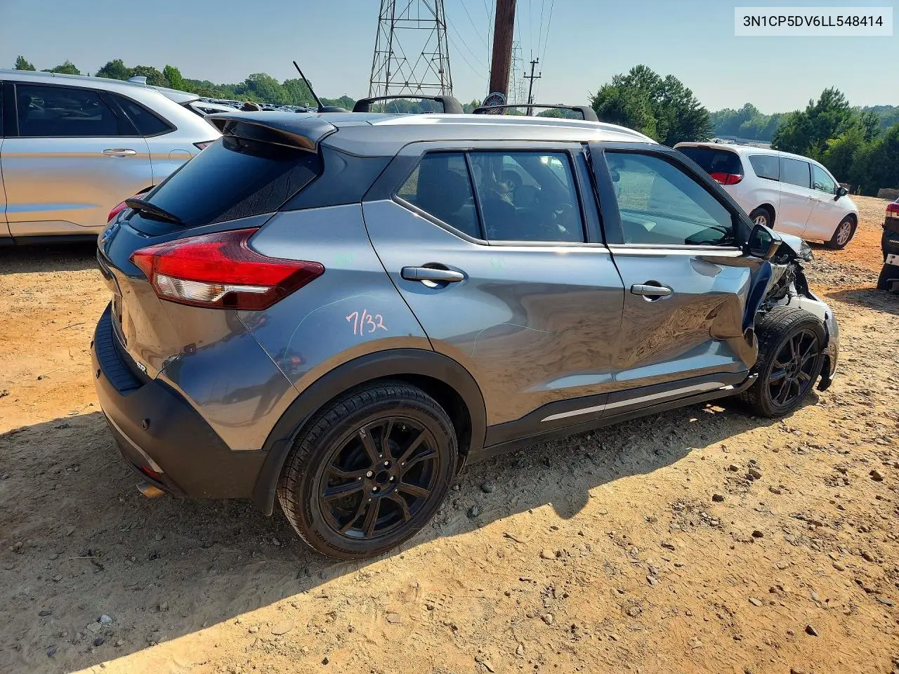 2020 Nissan Kicks Sr VIN: 3N1CP5DV6LL548414 Lot: 61520906
