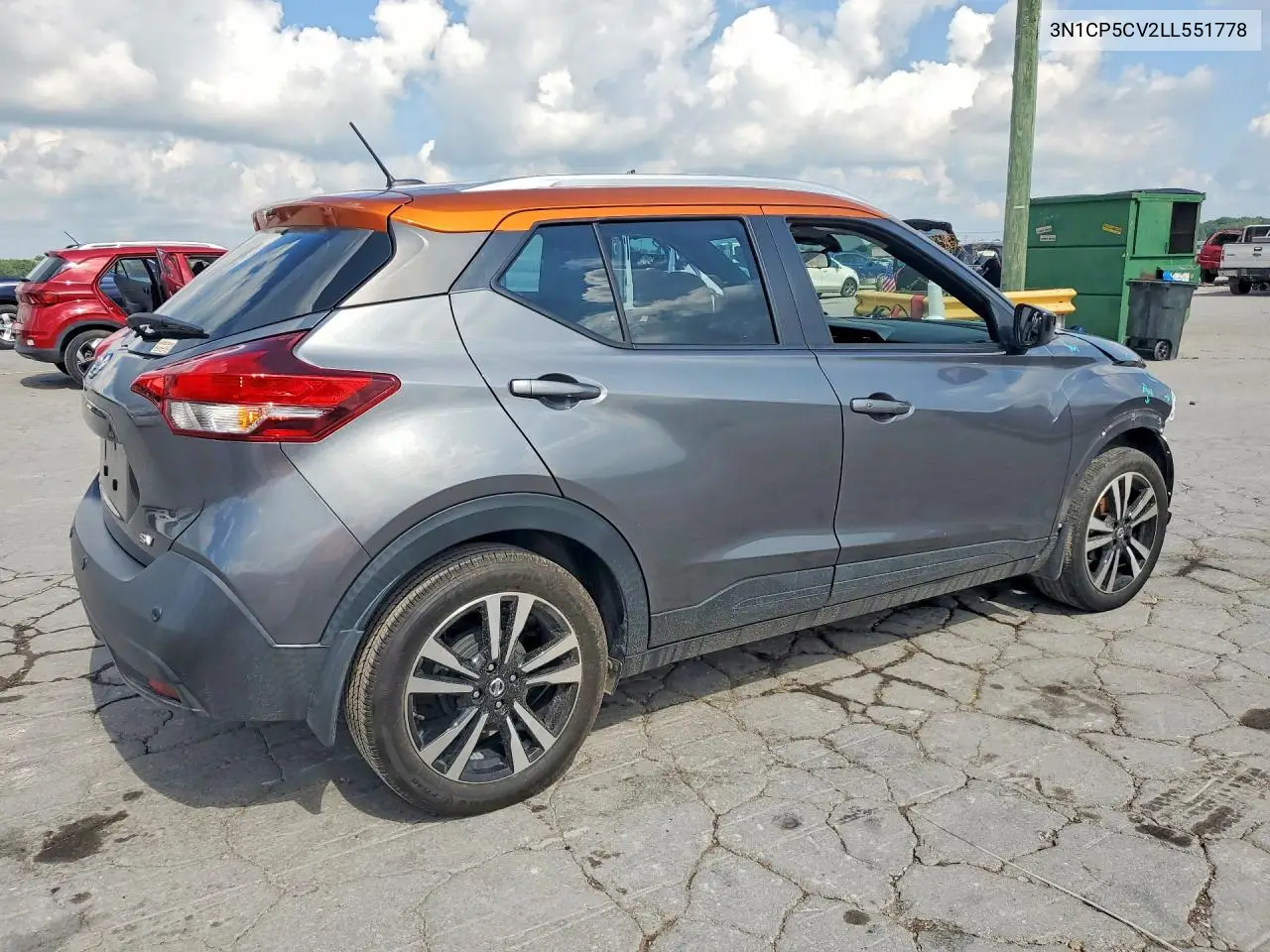 2020 Nissan Kicks Sv VIN: 3N1CP5CV2LL551778 Lot: 61695456