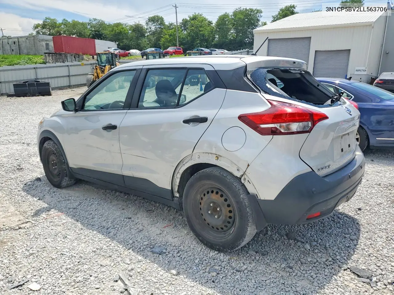 2020 Nissan Kicks S VIN: 3N1CP5BV2LL563706 Lot: 61780266