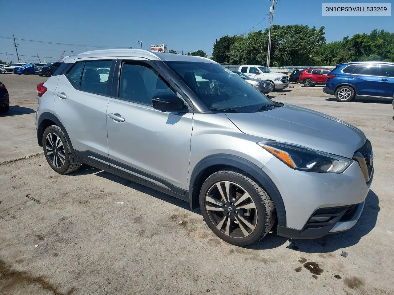 2020 Nissan Kicks Sr VIN: 3N1CP5DV3LL533269 Lot: 62212106
