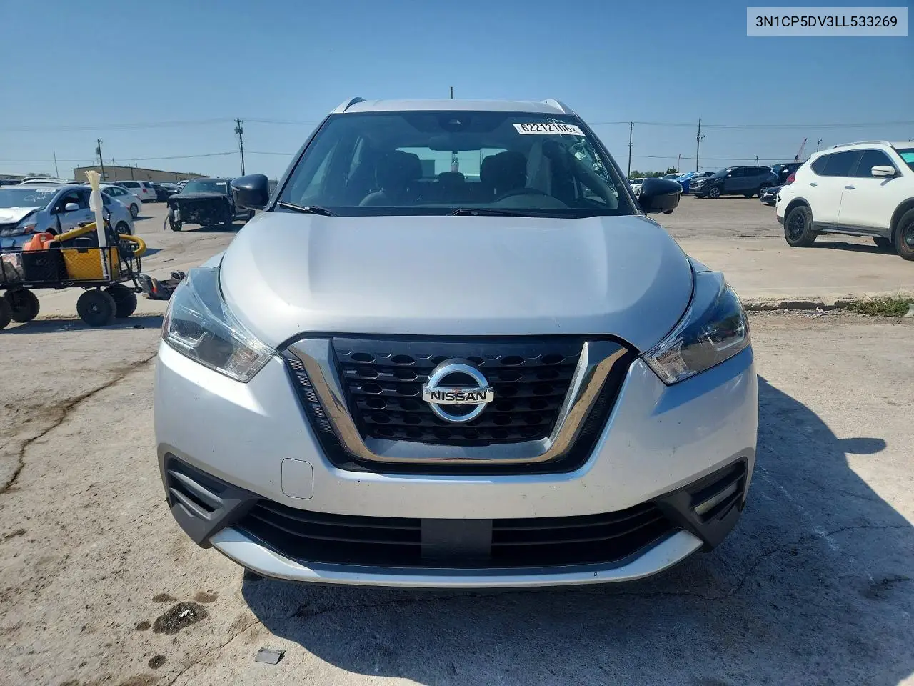 2020 Nissan Kicks Sr VIN: 3N1CP5DV3LL533269 Lot: 62212106