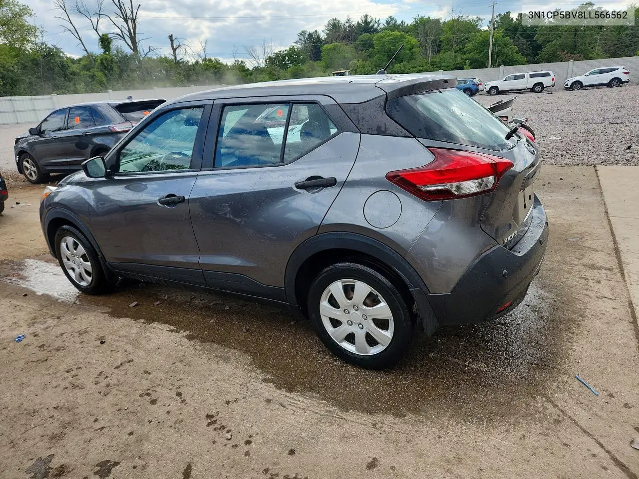 2020 Nissan Kicks S VIN: 3N1CP5BV8LL566562 Lot: 62288726