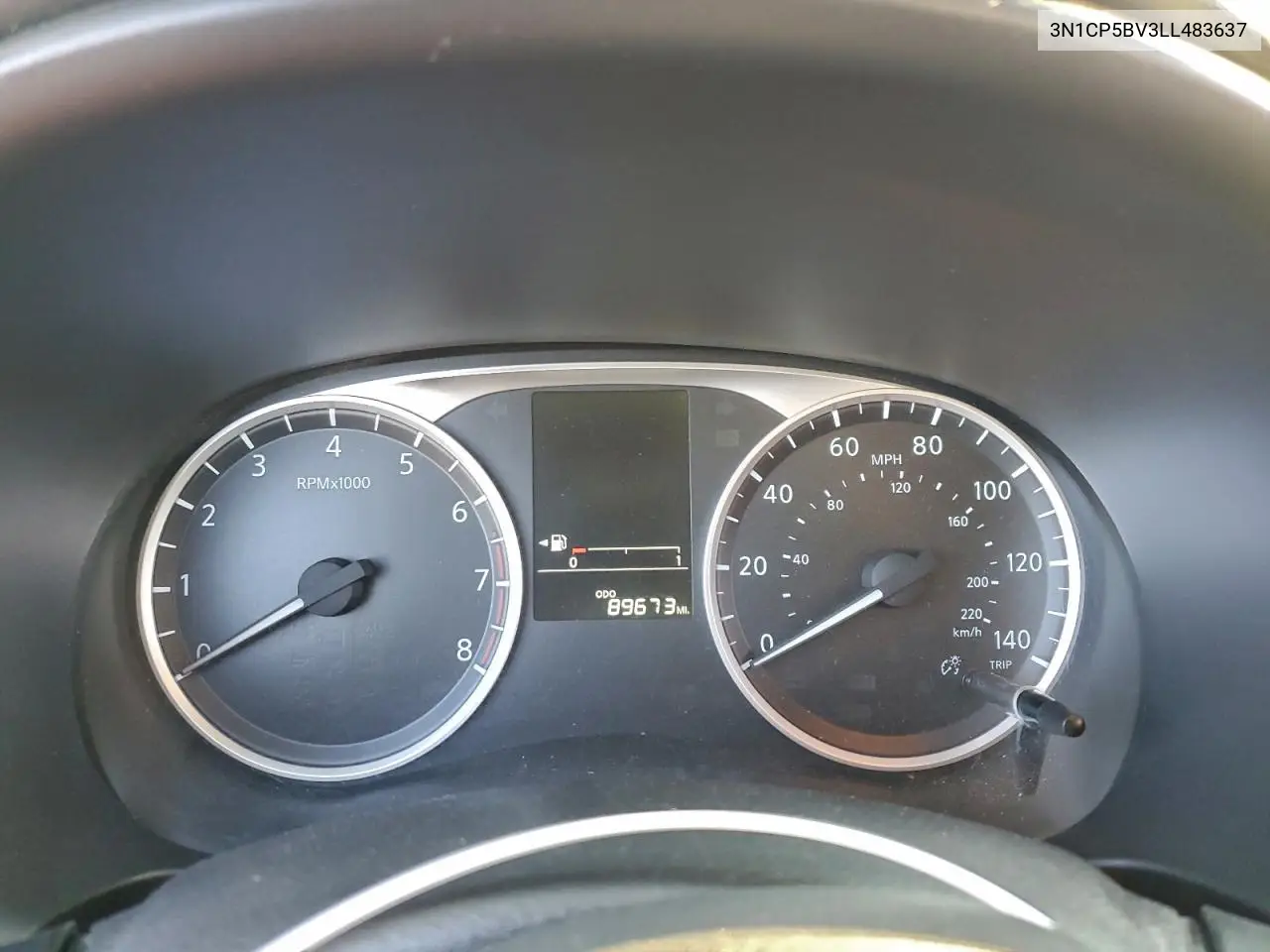 3N1CP5BV3LL483637 2020 Nissan Kicks S