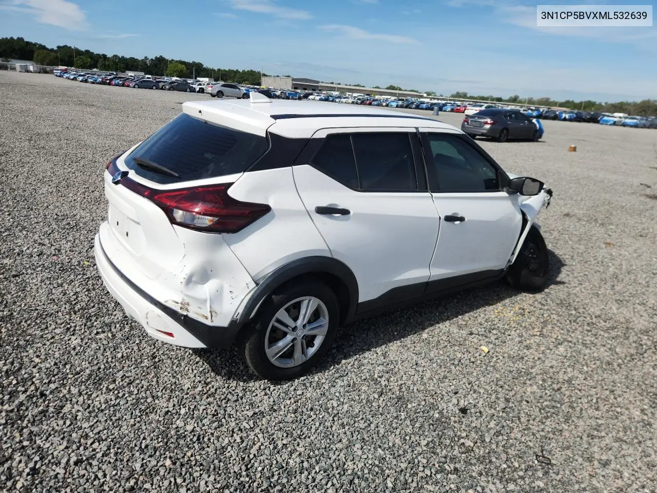 2021 Nissan Kicks S VIN: 3N1CP5BVXML532639 Lot: 56023776