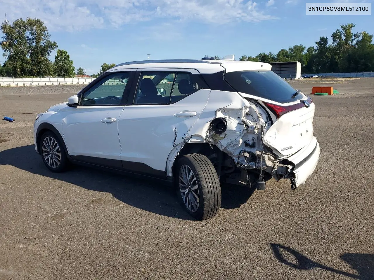 2021 Nissan Kicks Sv VIN: 3N1CP5CV8ML512100 Lot: 58994126