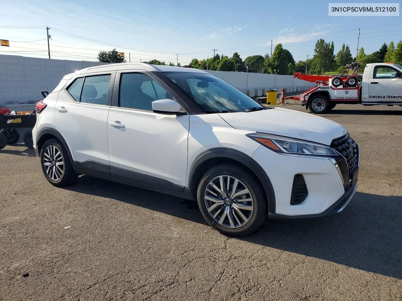 2021 Nissan Kicks Sv VIN: 3N1CP5CV8ML512100 Lot: 58994126