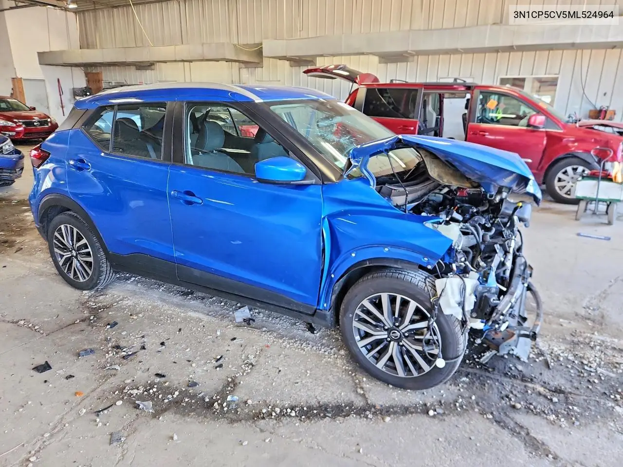 2021 Nissan Kicks Sv VIN: 3N1CP5CV5ML524964 Lot: 60136446