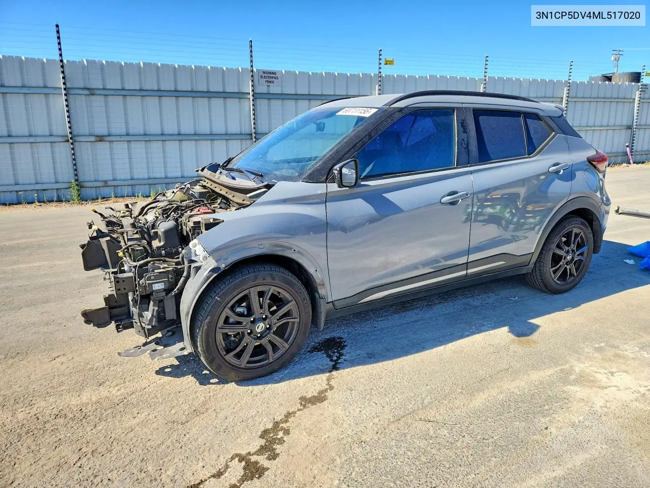 2021 Nissan Kicks Sr VIN: 3N1CP5DV4ML517020 Lot: 60711156