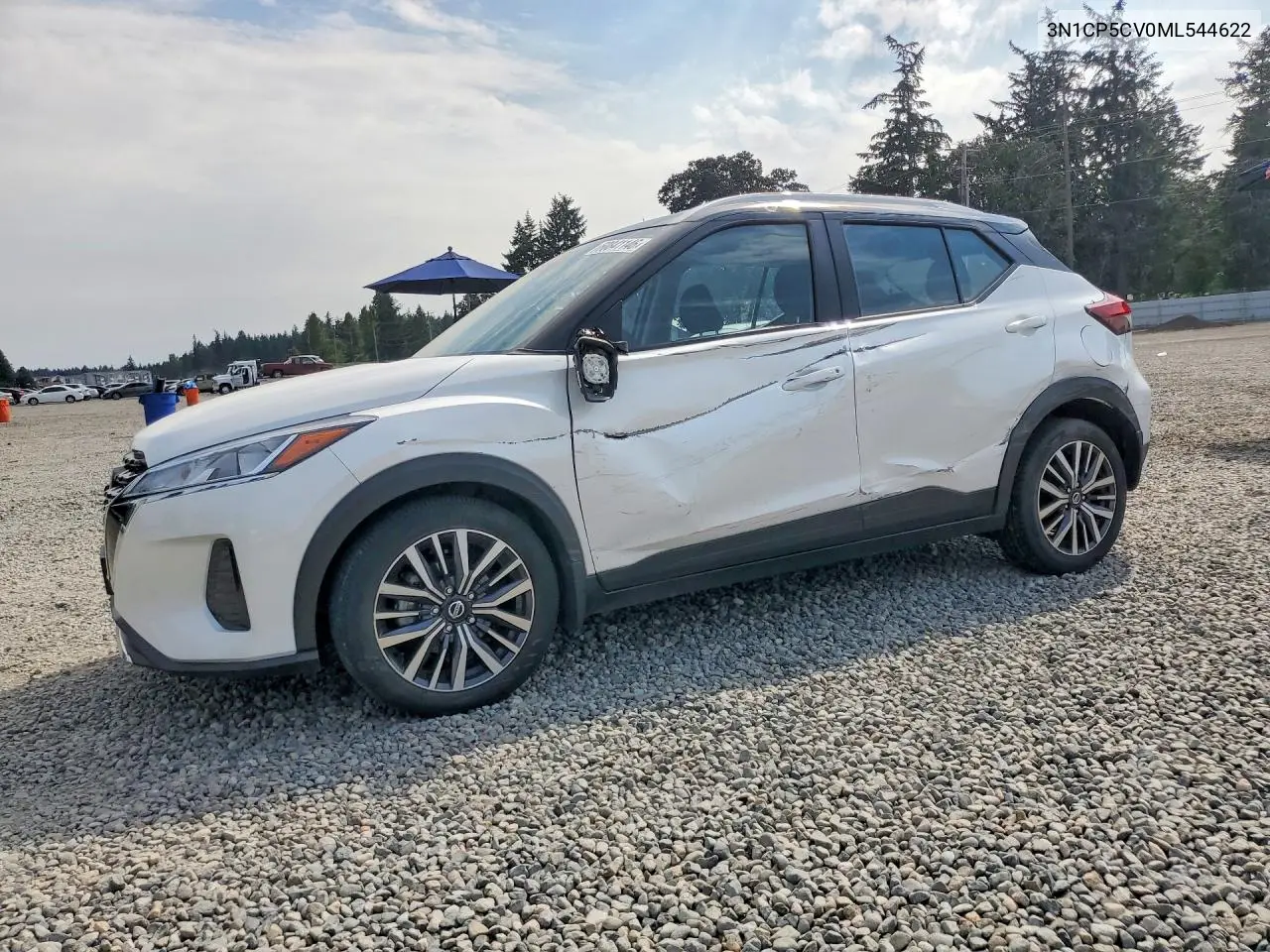 2021 Nissan Kicks Sv VIN: 3N1CP5CV0ML544622 Lot: 60841146