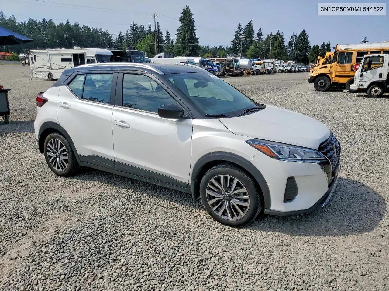 2021 Nissan Kicks Sv VIN: 3N1CP5CV0ML544622 Lot: 60841146