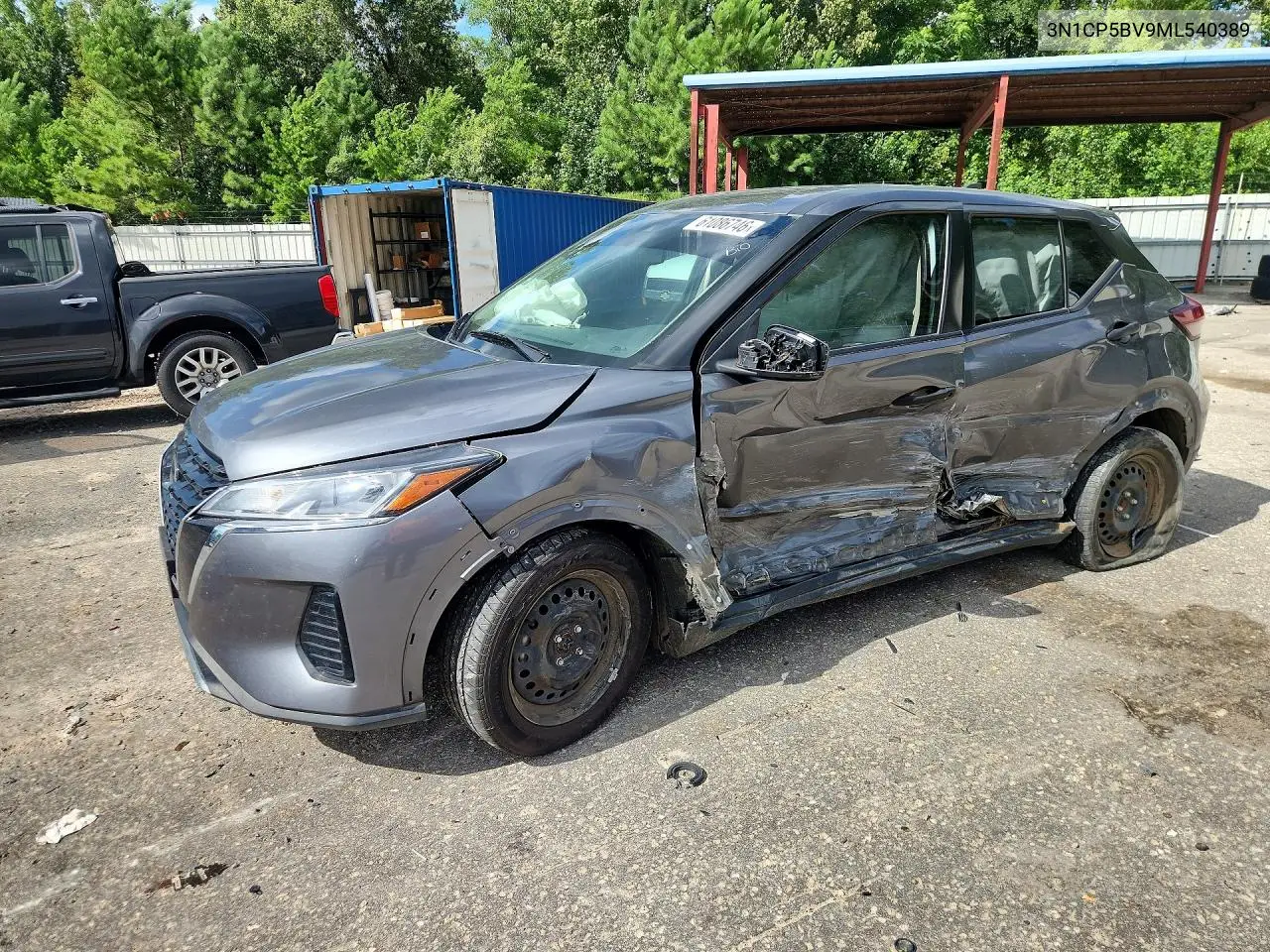 2021 Nissan Kicks S VIN: 3N1CP5BV9ML540389 Lot: 61086746
