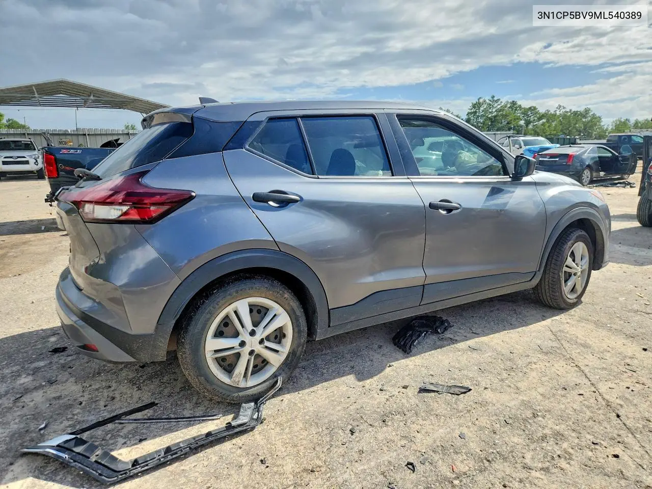 2021 Nissan Kicks S VIN: 3N1CP5BV9ML540389 Lot: 61086746
