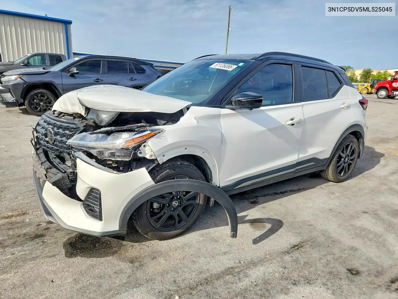 2021 Nissan Kicks Sr VIN: 3N1CP5DV5ML525045 Lot: 61126086