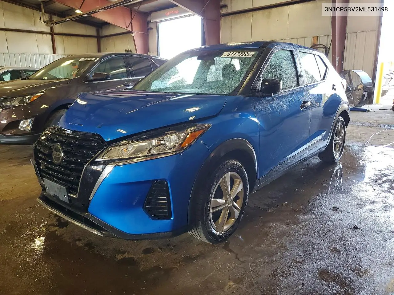 2021 Nissan Kicks S VIN: 3N1CP5BV2ML531498 Lot: 61179026