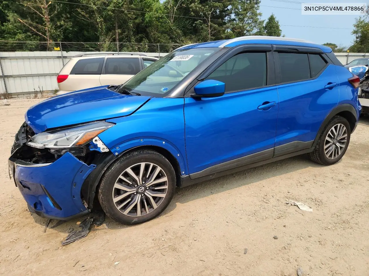 2021 Nissan Kicks Sv VIN: 3N1CP5CV4ML478866 Lot: 61198836
