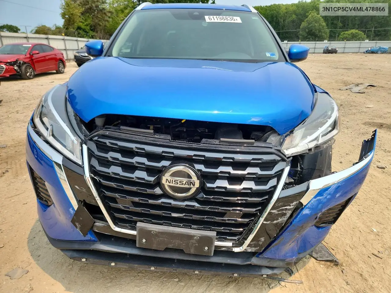 2021 Nissan Kicks Sv VIN: 3N1CP5CV4ML478866 Lot: 61198836