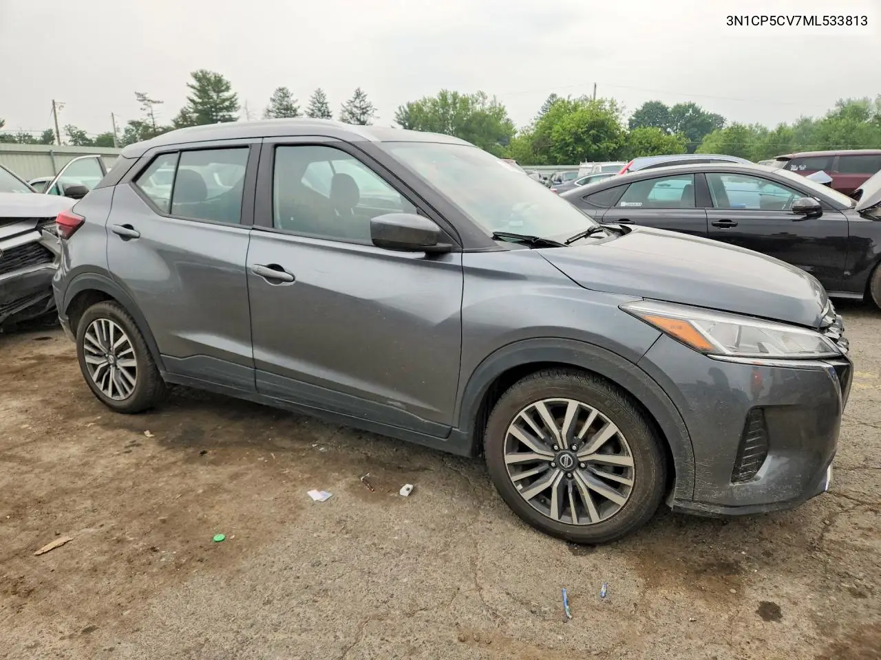 2021 Nissan Kicks Sv VIN: 3N1CP5CV7ML533813 Lot: 61390056