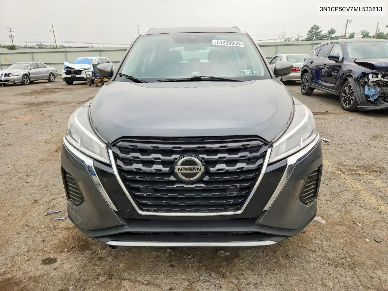 2021 Nissan Kicks Sv VIN: 3N1CP5CV7ML533813 Lot: 61390056