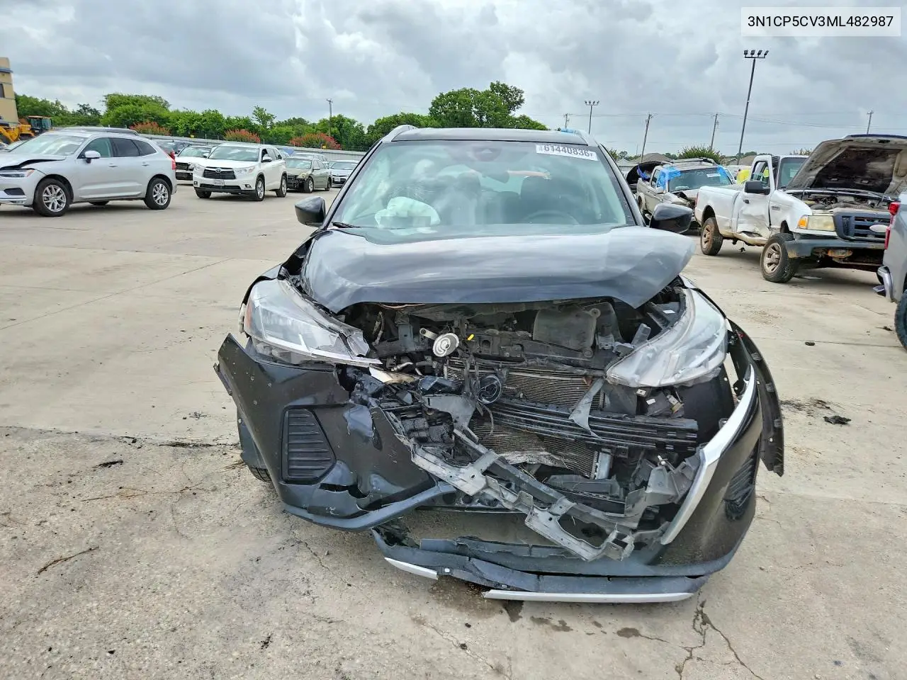2021 Nissan Kicks Sv VIN: 3N1CP5CV3ML482987 Lot: 61440836