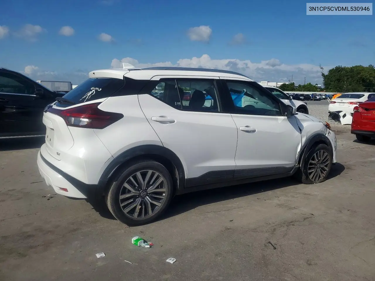 2021 Nissan Kicks Sv VIN: 3N1CP5CVDML530946 Lot: 61500706