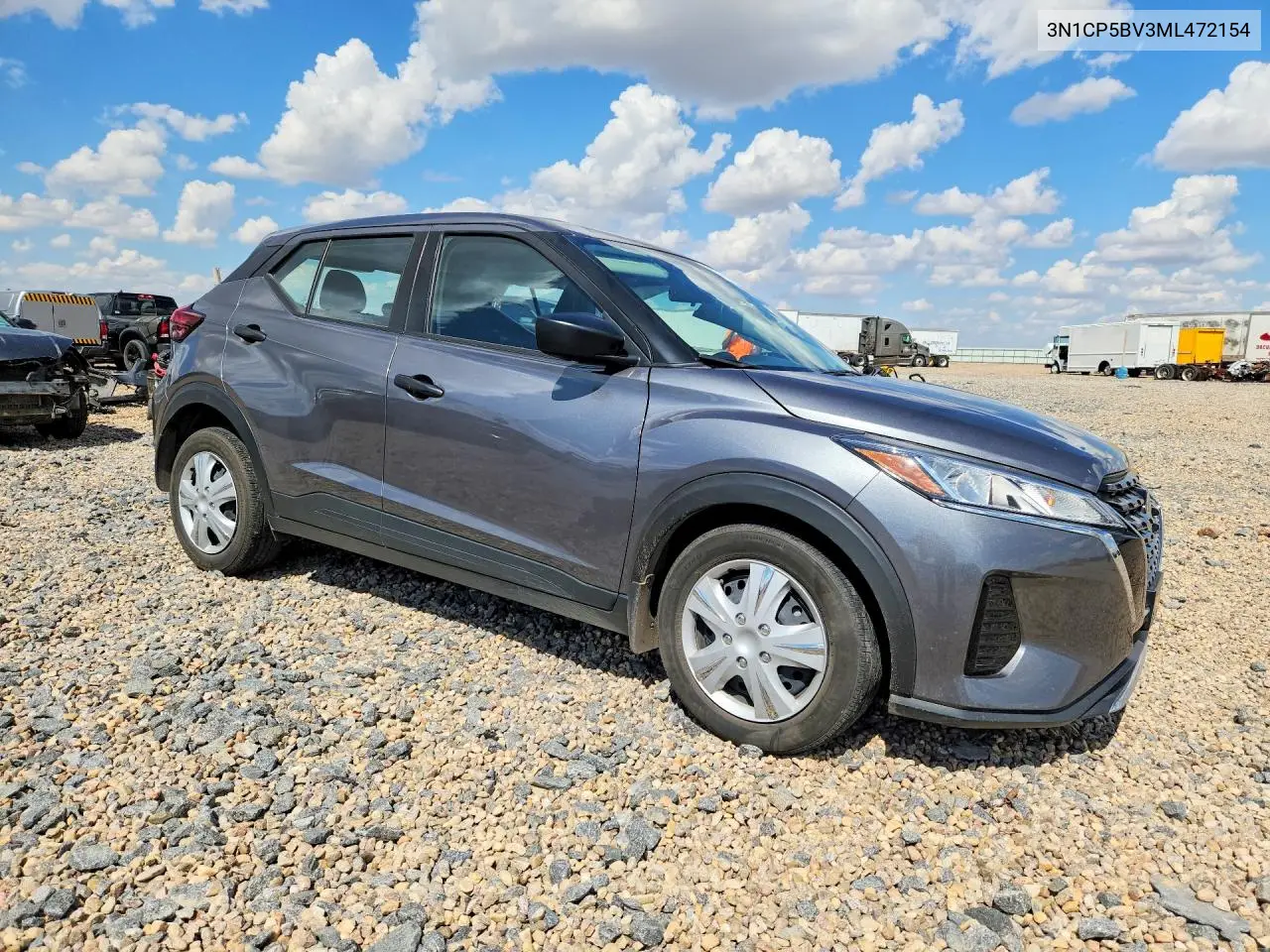 2021 Nissan Kicks S VIN: 3N1CP5BV3ML472154 Lot: 61528056