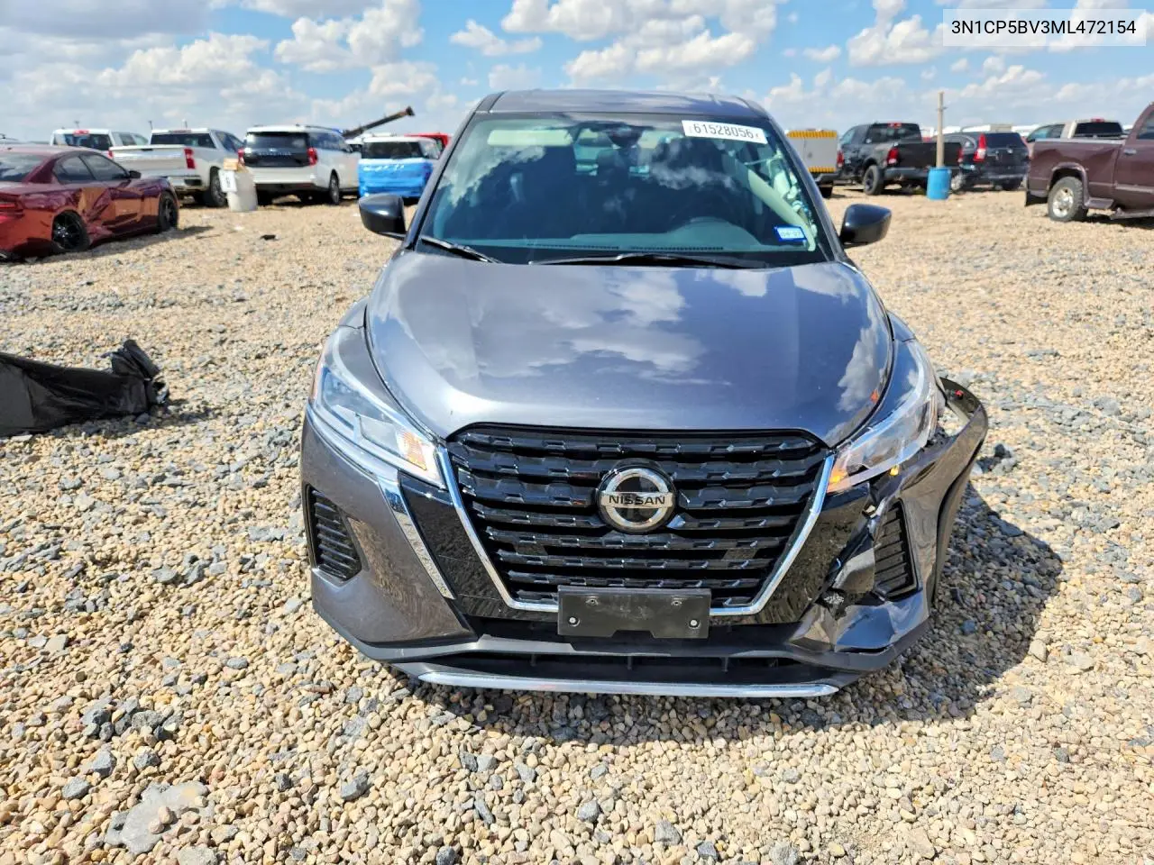 2021 Nissan Kicks S VIN: 3N1CP5BV3ML472154 Lot: 61528056