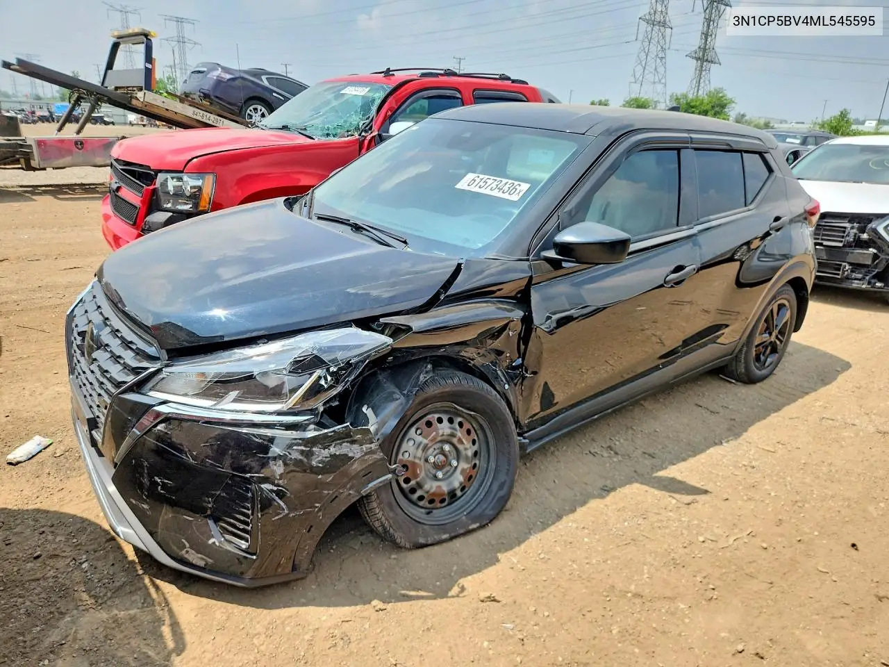 2021 Nissan Kicks S VIN: 3N1CP5BV4ML545595 Lot: 61573436