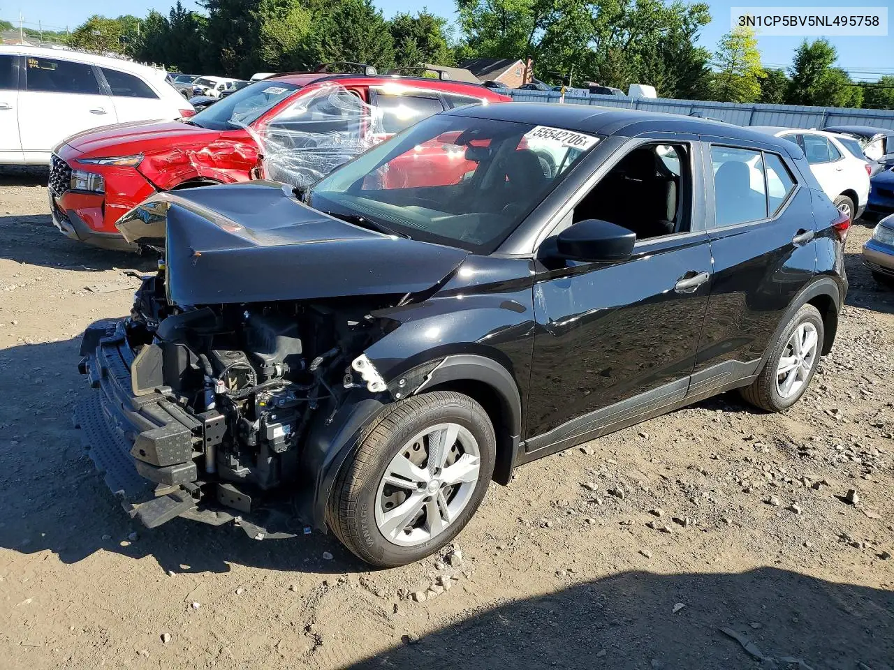 2022 Nissan Kicks S VIN: 3N1CP5BV5NL495758 Lot: 55542706