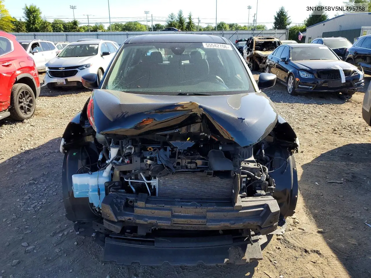 2022 Nissan Kicks S VIN: 3N1CP5BV5NL495758 Lot: 55542706