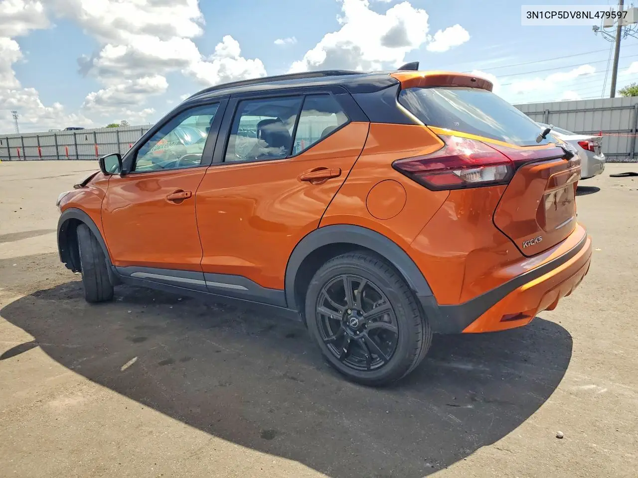 2022 Nissan Kicks Sr VIN: 3N1CP5DV8NL479597 Lot: 56973576