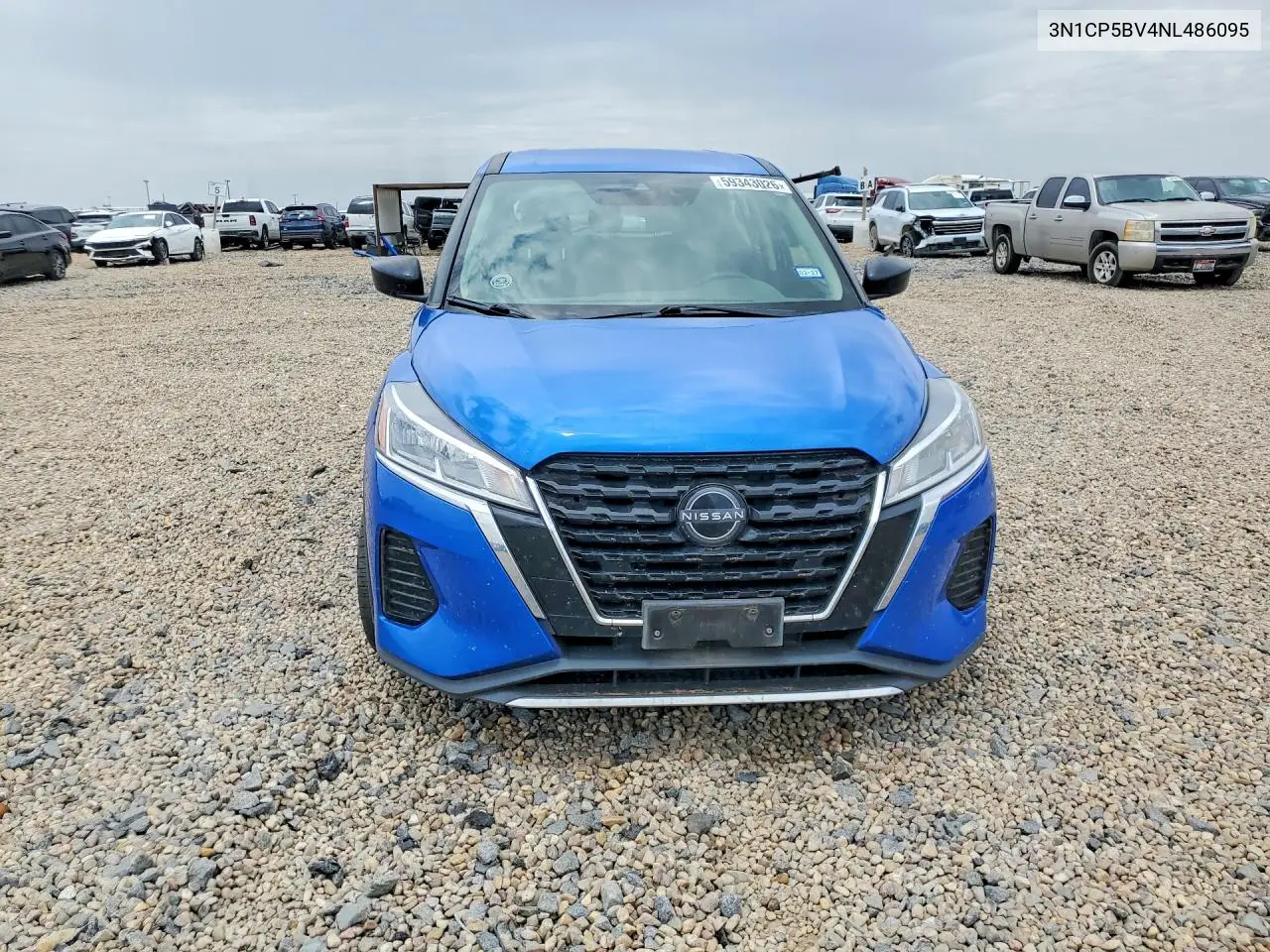2022 Nissan Kicks S VIN: 3N1CP5BV4NL486095 Lot: 59343026