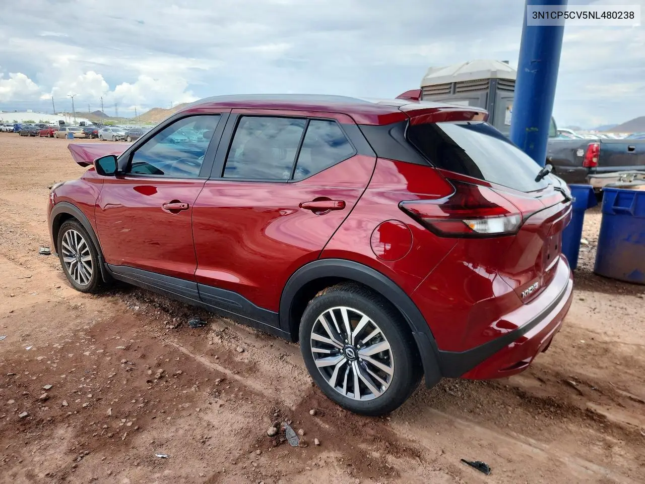 2022 Nissan Kicks Sv VIN: 3N1CP5CV5NL480238 Lot: 60882946