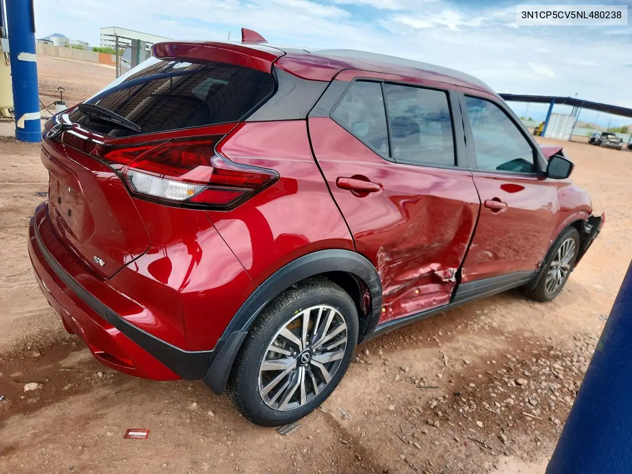 2022 Nissan Kicks Sv VIN: 3N1CP5CV5NL480238 Lot: 60882946