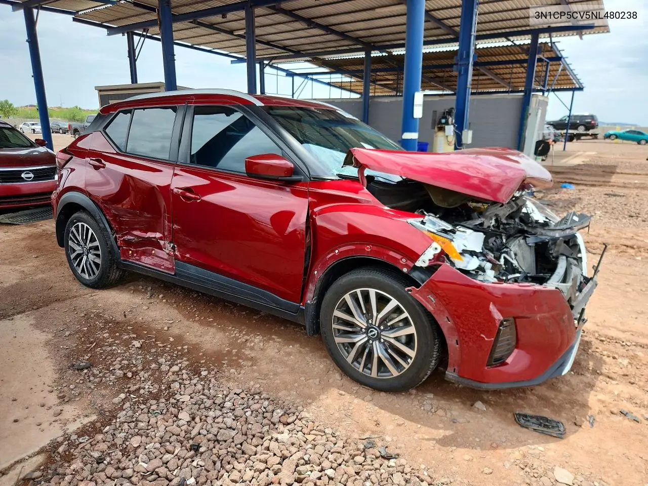 2022 Nissan Kicks Sv VIN: 3N1CP5CV5NL480238 Lot: 60882946
