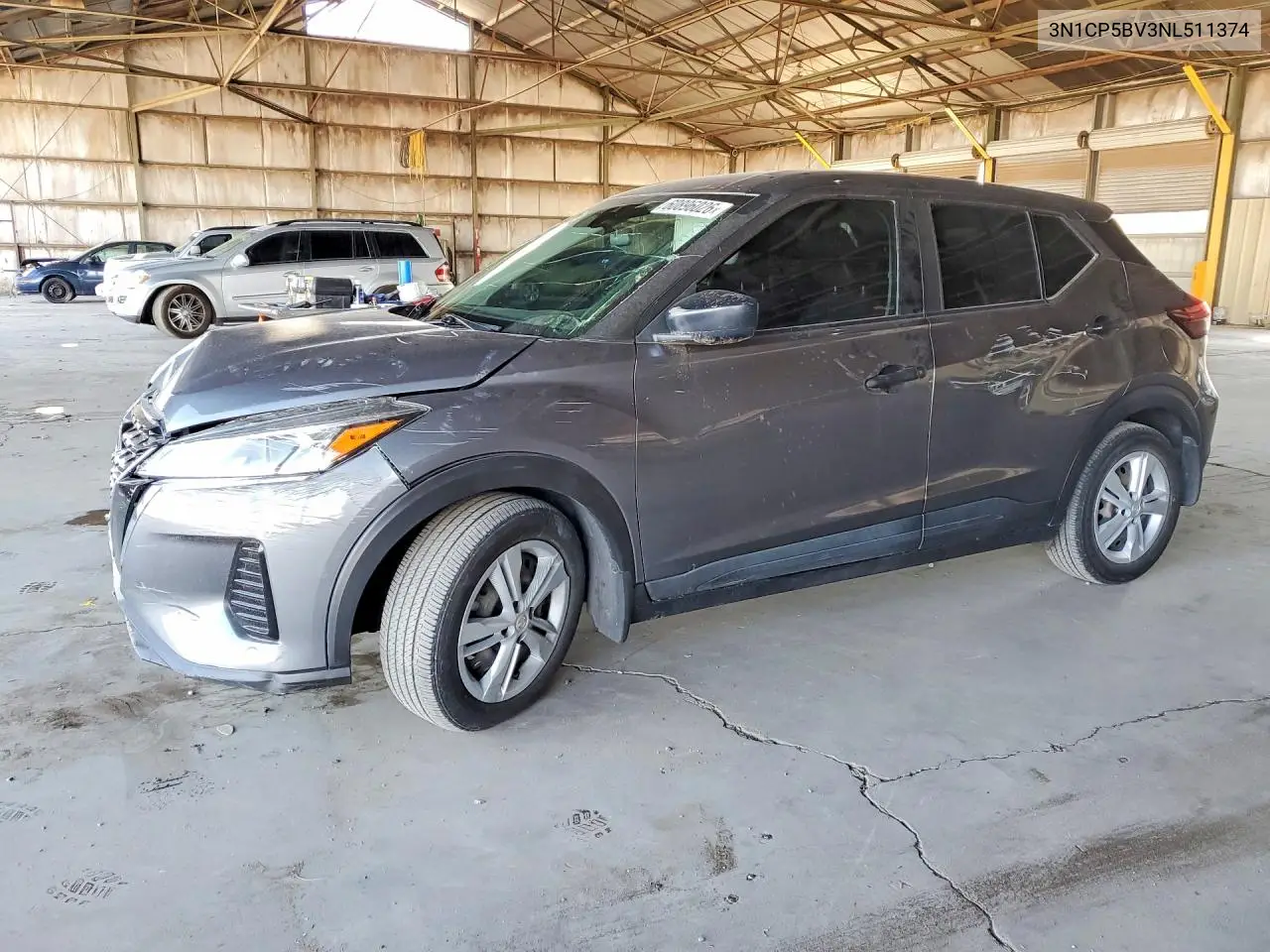 2022 Nissan Kicks S VIN: 3N1CP5BV3NL511374 Lot: 60896026