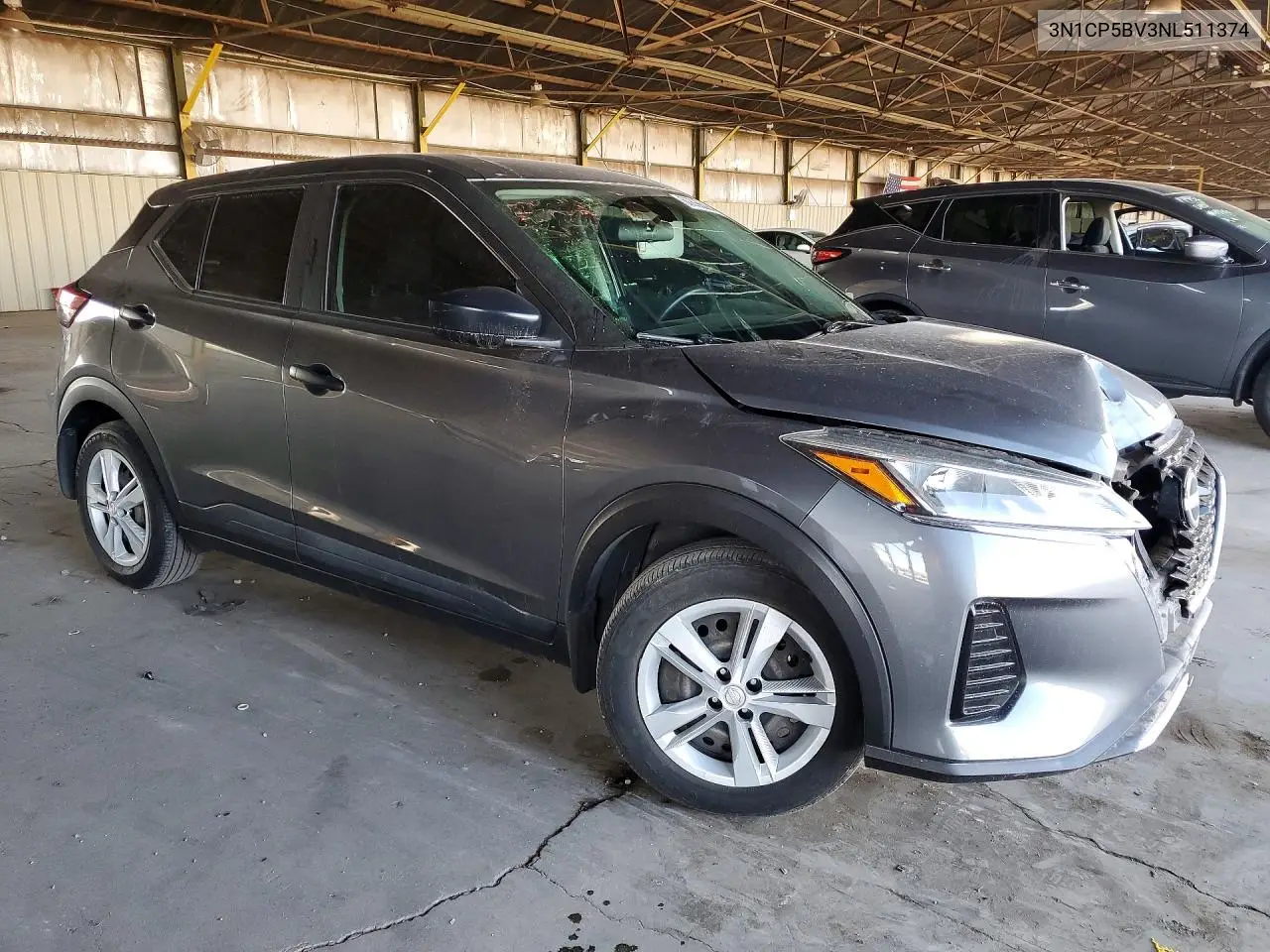 2022 Nissan Kicks S VIN: 3N1CP5BV3NL511374 Lot: 60896026