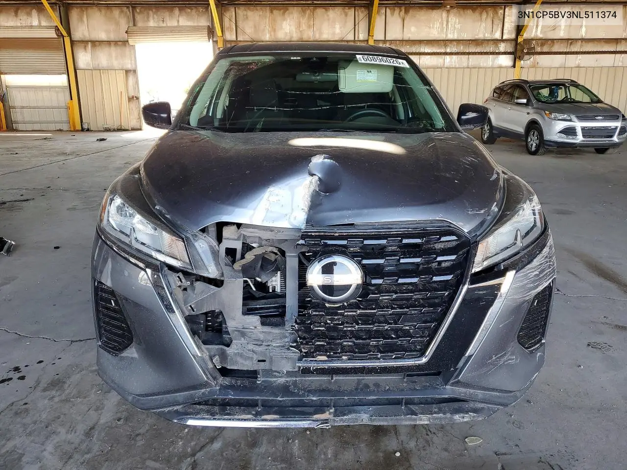 2022 Nissan Kicks S VIN: 3N1CP5BV3NL511374 Lot: 60896026