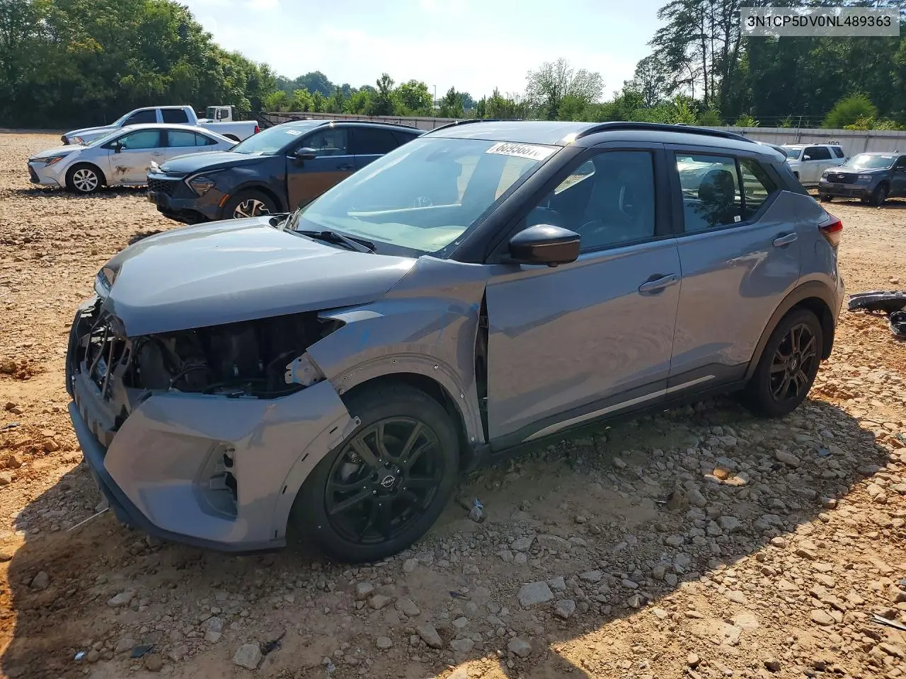 2022 Nissan Kicks Sr VIN: 3N1CP5DV0NL489363 Lot: 60956876