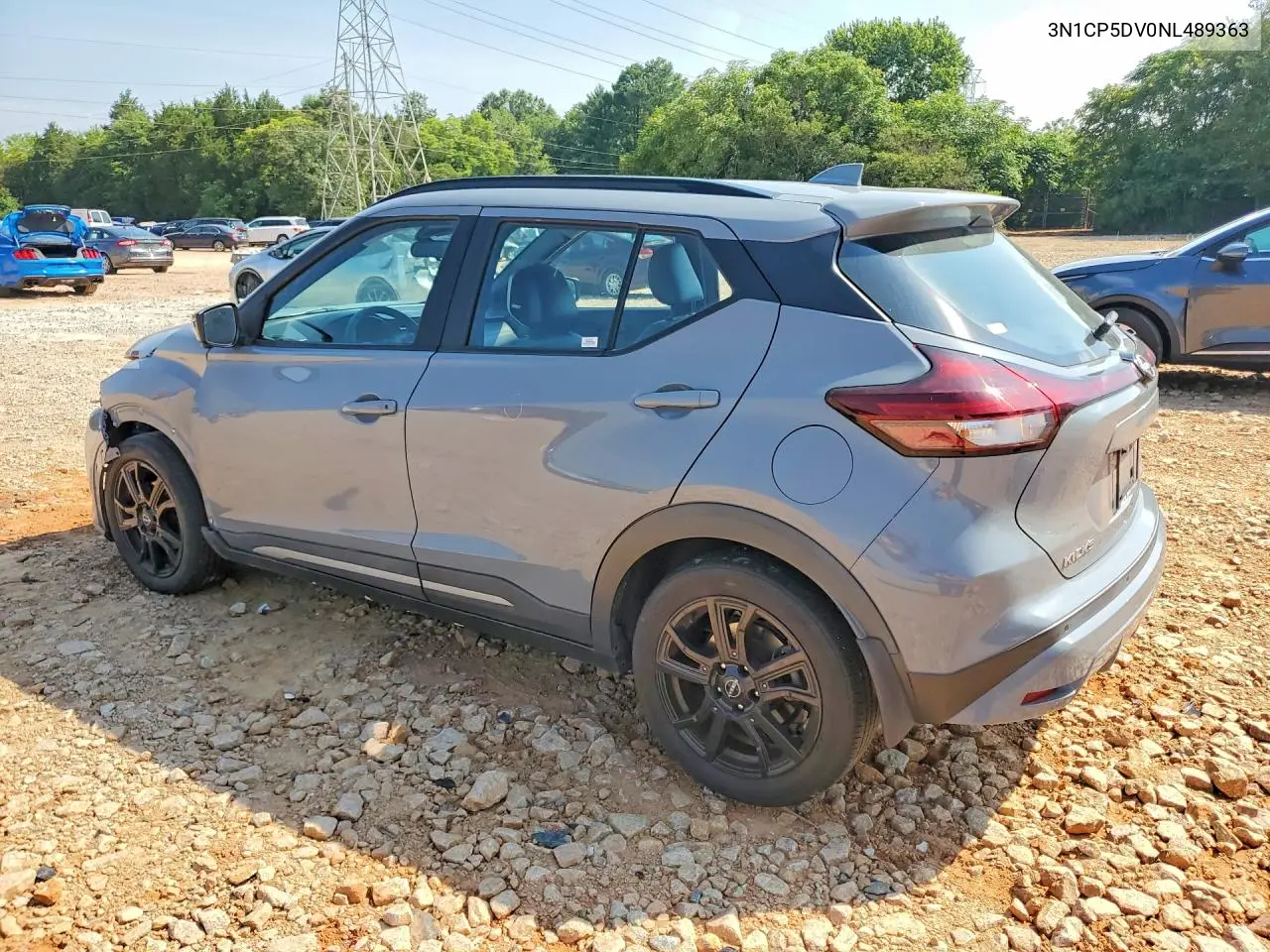 2022 Nissan Kicks Sr VIN: 3N1CP5DV0NL489363 Lot: 60956876