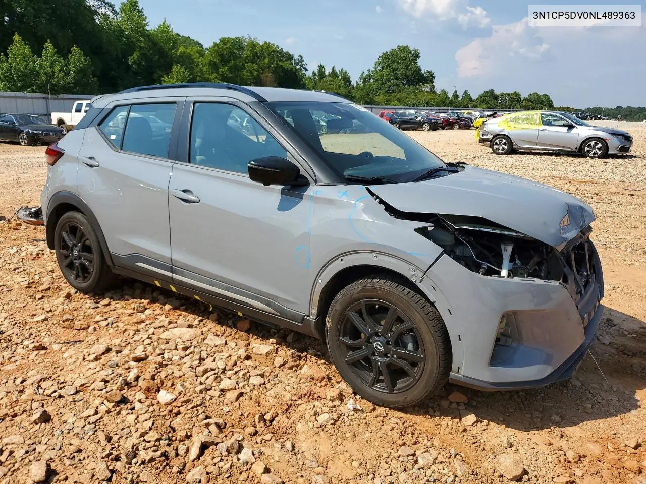 2022 Nissan Kicks Sr VIN: 3N1CP5DV0NL489363 Lot: 60956876