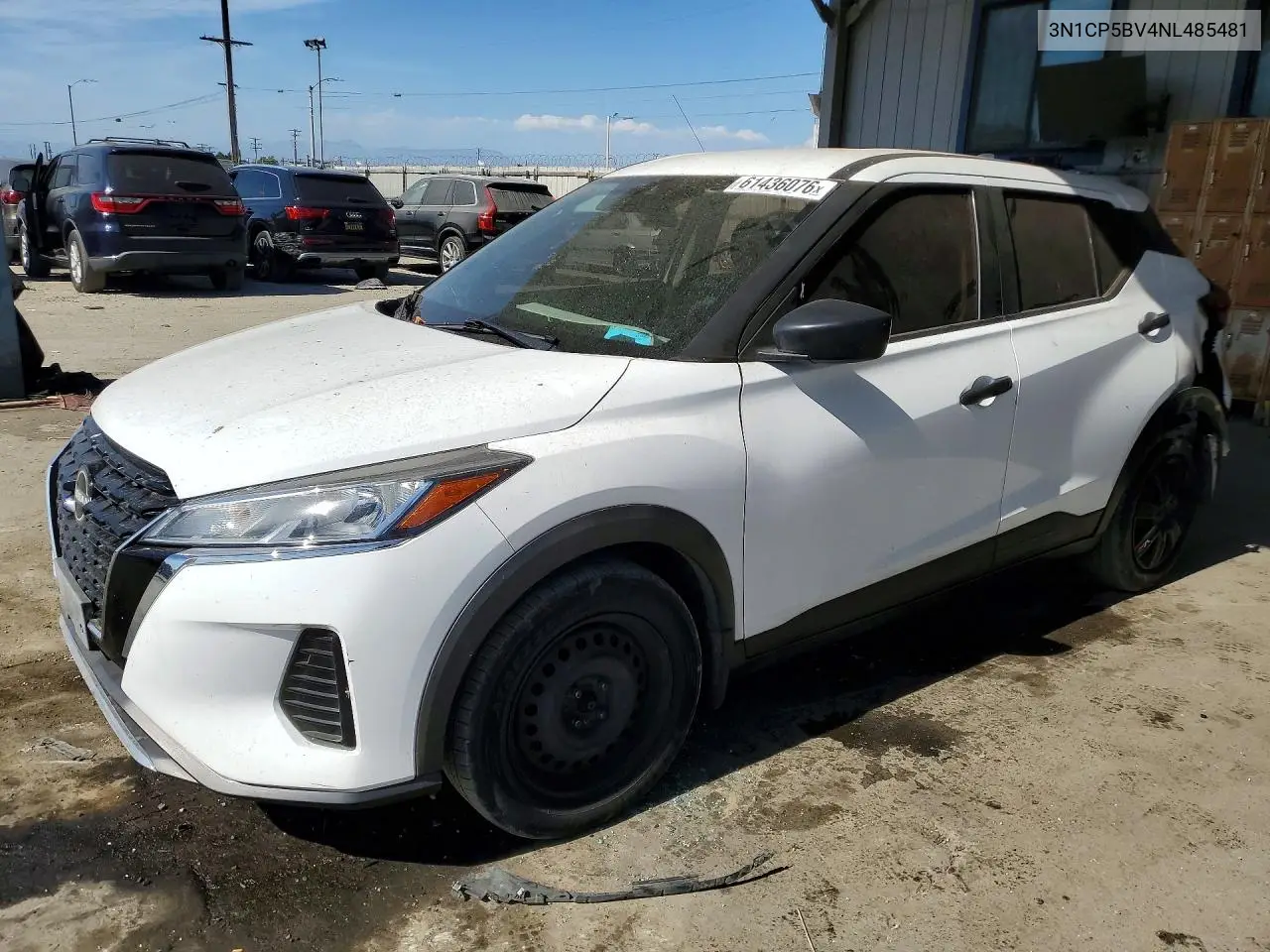 2022 Nissan Kicks S VIN: 3N1CP5BV4NL485481 Lot: 61436076