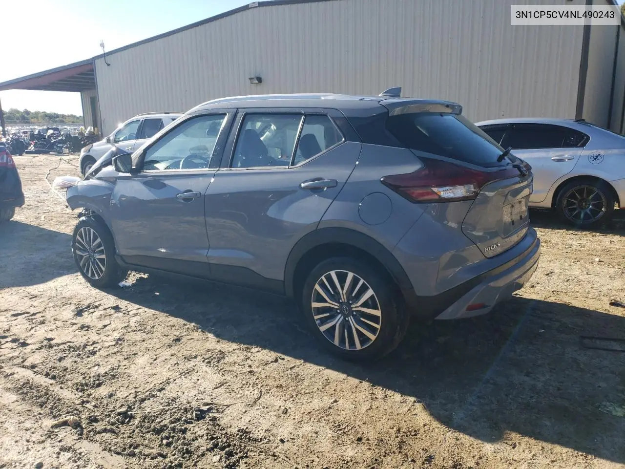 3N1CP5CV4NL490243 2022 Nissan Kicks Sv