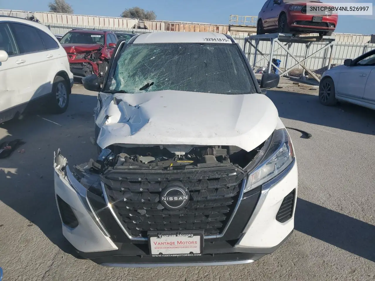 3N1CP5BV4NL526997 2022 Nissan Kicks S